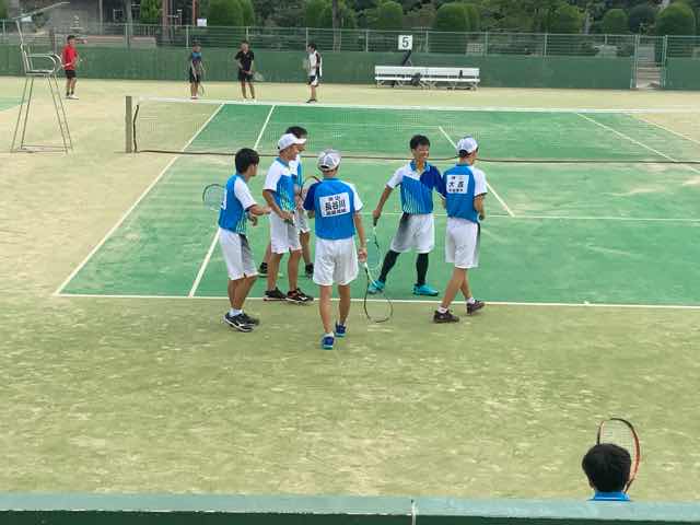 男子ソフトテニス部 岡山県立高梁高等学校